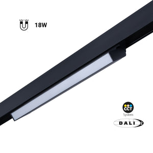 Foco lineal opal orientable carril magnético 48V CCT - 18W - DALI-2 regulable - Barcelona Led-