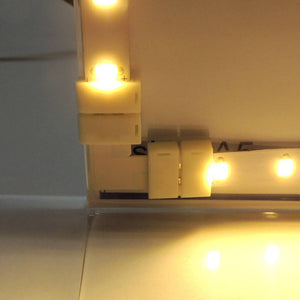 Conector para Tiras LED 12V RGB 10mm para esquinas 90º (4)