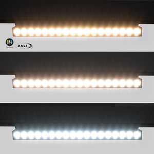 Foco lineal orientable para carril magnético 48V CCT - 18W - Regulación DALI-2 - UGR18 - Barcelona Led-