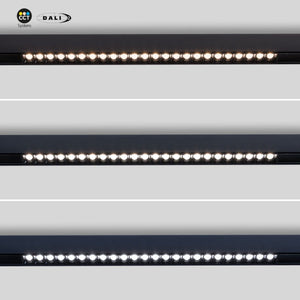 Foco lineal para carril magnético 48V CCT - 20W - Regulación DALI-2 - UGR18 - Barcelona Led-