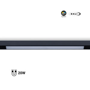 Foco lineal opal carril magnético 48V CCT - 20W - DALI regulable - Barcelona Led-