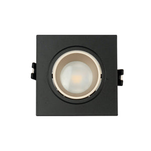 KIT Aro downlight cuadrado 93x93mm + Bombilla GU10 6W + Portalámparas - Barcelona Led-