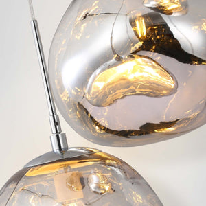 Lámpara colgante cristal triple "KADNIS" - 3 x E27 - Barcelona Led-Decoración