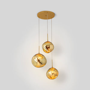 Lámpara colgante cristal triple "KADNIS" - 3 x E27 (19)