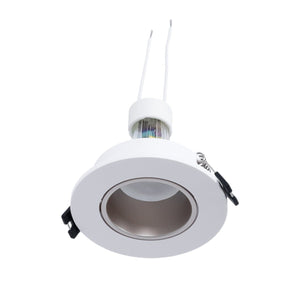 KIT Aro empotrable Ø90mm + Bombilla GU10 6W + Portalámparas - Barcelona Led-