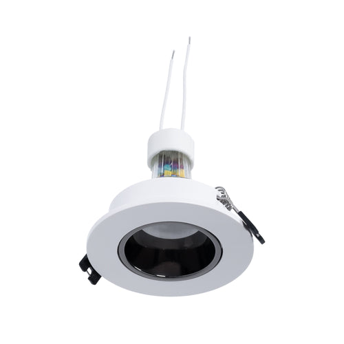 KIT Recessed ring Ø90mm + GU10 6W bulb + Lamp holder
