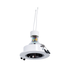 KIT Aro empotrable Ø90mm + Bombilla GU10 6W + Portalámparas - Barcelona Led-
