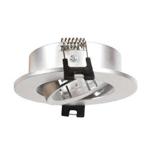 KIT - Aro downlight basculante Ø75mm + Bombilla GU10 5W + Casquillo GU10 (32)
