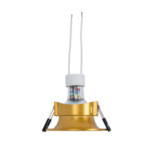 KIT Aro empotrable Ø86mm + Bombilla GU10 6W + Portalámparas (51)