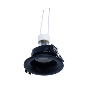 KIT Aro empotrable Ø86mm + Bombilla GU10 6W + Portalámparas (54)