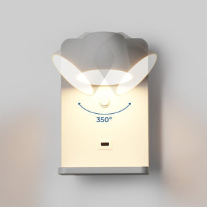 Aplique de pared para lectura con puerto USB "BASKOP W" - 6W - Base carga inalámbrica - Barcelona Led-Decoración
