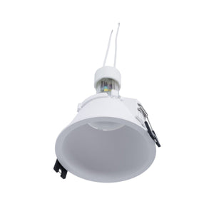 KIT Aro empotrable fijo Ø93mm + Bombilla GU10 5,4W + Portalámparas - Barcelona Led-