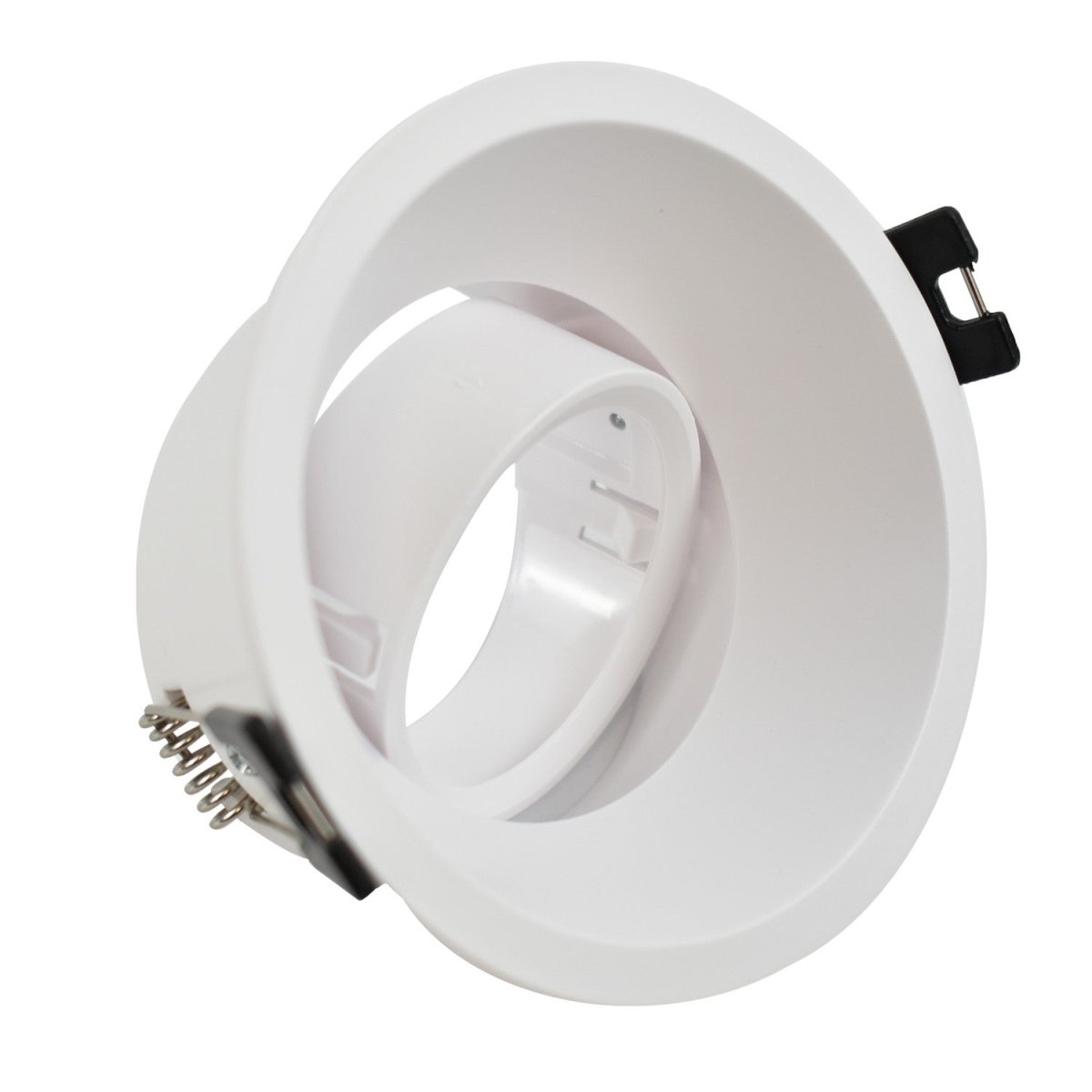 KIT Aro empotrable Ø93mm + Bombilla GU10 6W + Portalámparas - Barcelona Led-