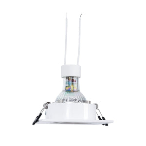 KIT Aro downlight cuadrado 93x93mm + Bombilla GU10 6W + Portalámparas - Barcelona Led-