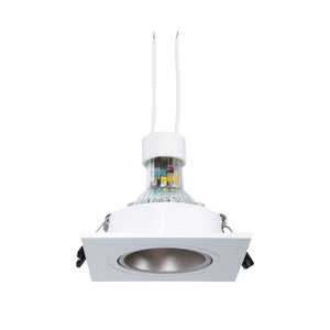 KIT Aro downlight cuadrado 93x93mm + Bombilla GU10 6W + Portalámparas (19)