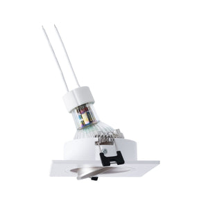 KIT Aro downlight cuadrado 93x93mm + Bombilla GU10 6W + Portalámparas - Barcelona Led-