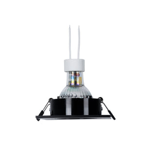 KIT Aro downlight cuadrado 93x93mm + Bombilla GU10 6W + Portalámparas (64)