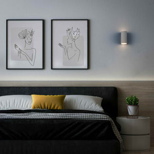 Aplique de pared escayola "Trabis" - Bidireccional - 2 x GU10 - Barcelona Led-Decoración