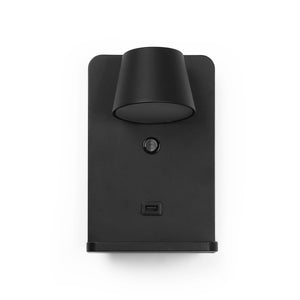 Aplique de pared para lectura con puerto USB "BASKOP W" - 6W - Base carga inalámbrica - Barcelona Led-Decoración