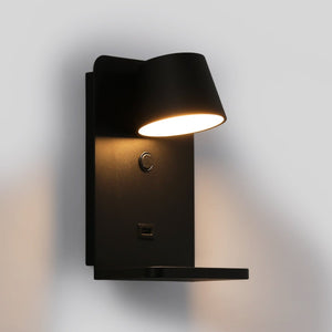 Aplique de pared para lectura con puerto USB "BASKOP W" - 6W - Base carga inalámbrica - Barcelona Led-Decoración