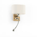 Wall light with LED reading lamp