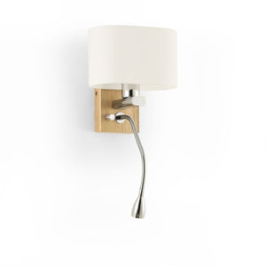 Aplique de pared con foco LED para lectura "Arti" - E27 + 3W - Barcelona Led-Decoración