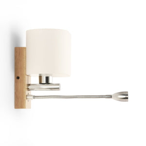 Aplique de pared con foco LED para lectura "Arti" - E27 + 3W - Barcelona Led-Decoración
