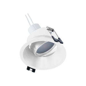 KIT Aro empotrable Ø93mm + Bombilla GU10 6W + Portalámparas