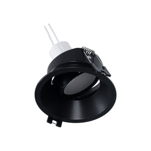 KIT Aro empotrable Ø93mm + Bombilla GU10 6W + Portalámparas
