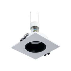 KIT Aro downlight cuadrado 93x93mm + Bombilla GU10 6W + Portalámparas (71)