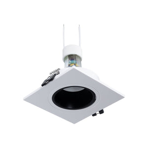 KIT Aro downlight cuadrado 93x93mm + Bombilla GU10 6W + Portalámparas (71)