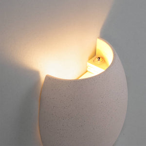 Aplique de pared cemento "Semba" - 3 colores - 1 x G9 - Barcelona Led-Decoración
