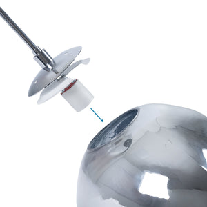 Lámpara colgante cristal triple "KADNIS" - 3 x E27 (31)