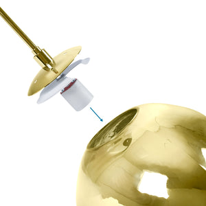 Lámpara colgante cristal triple "KADNIS" - 3 x E27 (35)