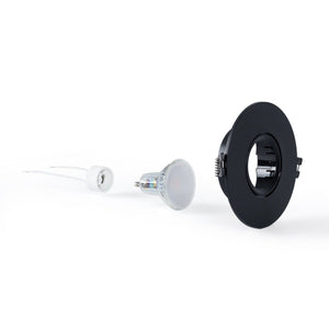 KIT Aro empotrable Ø110mm + Bombilla GU10 6W + Portalámparas - Barcelona Led-