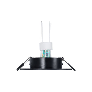 KIT Aro empotrable Ø110mm + Bombilla GU10 6W + Portalámparas (25)