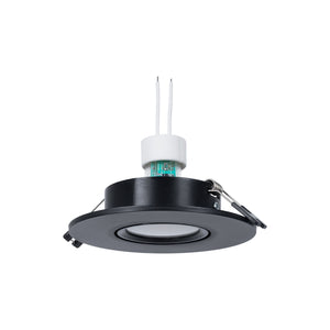 KIT Aro empotrable Ø110mm + Bombilla GU10 6W + Portalámparas (26)