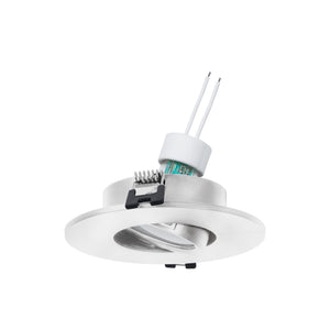 KIT Aro empotrable Ø110mm + Bombilla GU10 6W + Portalámparas - Barcelona Led-