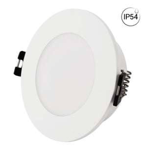 KIT Aro empotrable estanco Ø90mm + Bombilla GU10 6W + Portalámparas (13)