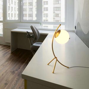 Lámpara de mesa bola cristal "Flix" (5)