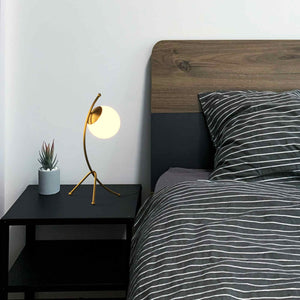 Lámpara de mesa bola cristal "Flix" (6)