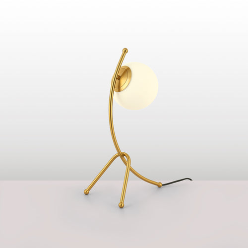 Crystal ball table lamp