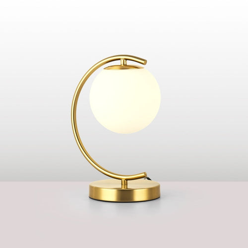Crystal ball table lamp