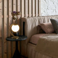 Crystal ball table lamp