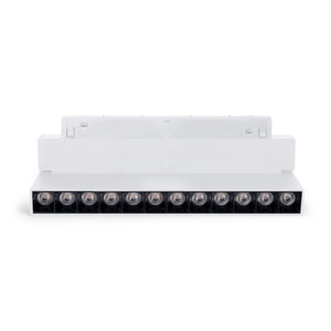 Foco lineal orientable para carril magnético 48V- 12W - 2800K - Chip OSRAM - UGR18 - Blanco (10)