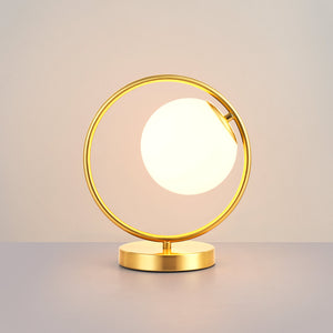 Lámpara de mesa bola cristal "Porto" (8)