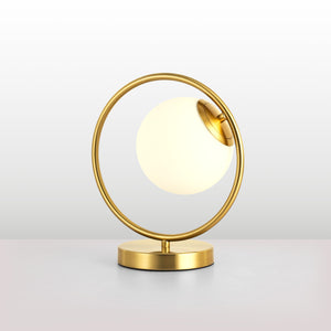 Lámpara de mesa bola cristal "Porto" (11)