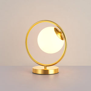 Lámpara de mesa bola cristal "Porto" (12)