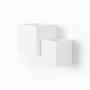 Aplique de pared escayola "Cube" - 2 x G9 - Barcelona Led-Decoración
