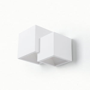 Aplique de pared escayola "Cube" - 2 x G9 - Barcelona Led-Decoración